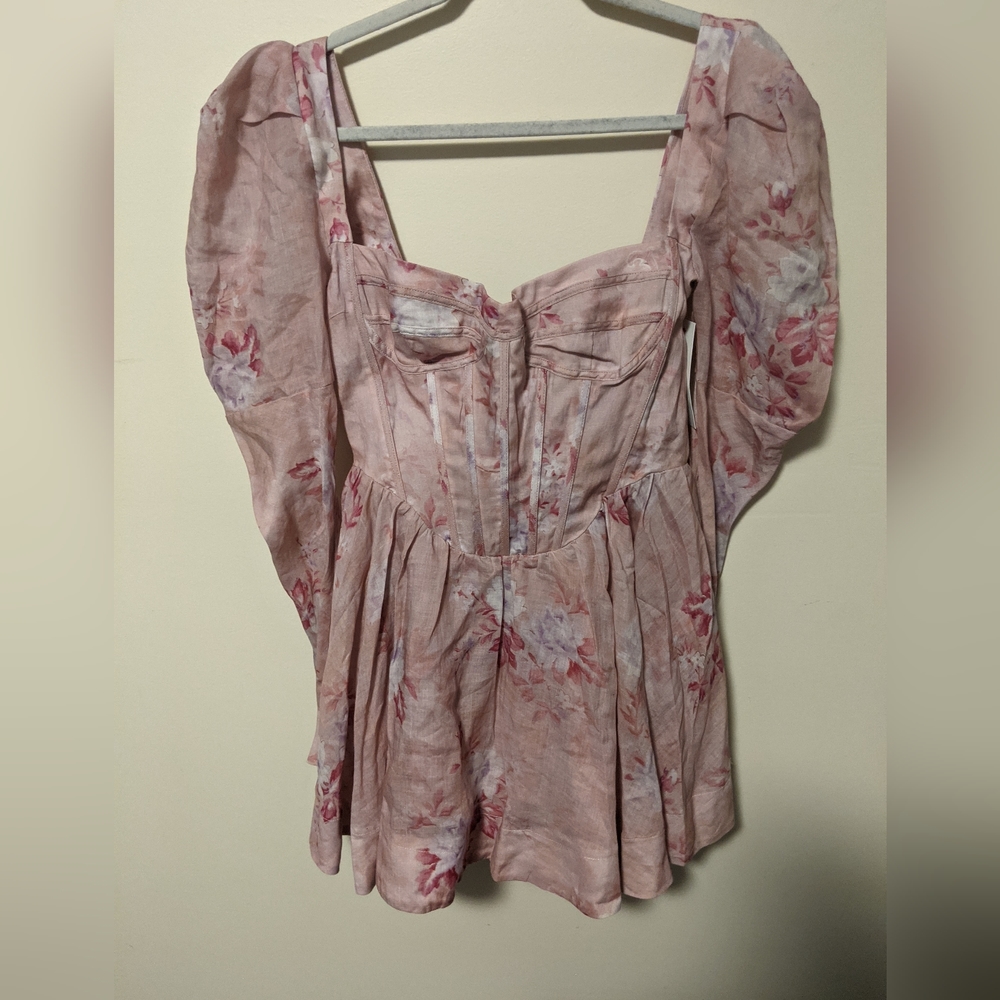 Bardot Blush Floral Mini Dress